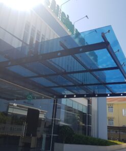 Mái hiên kính cường lực